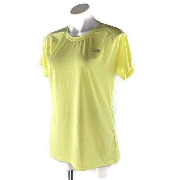 The North Face Tops - The North Face Vaporwick Tshirt Short Sleeve Lightweight Yellow Womens XL New